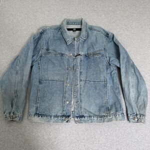Vintage Marithe Francois GIRBAUD Denim Jacket Blue Jean Y2K Mens Size XL